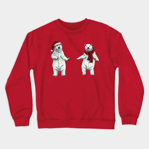 The polar bears wish you a Merry Christmas Crewneck Sweatshirt by Savousepate